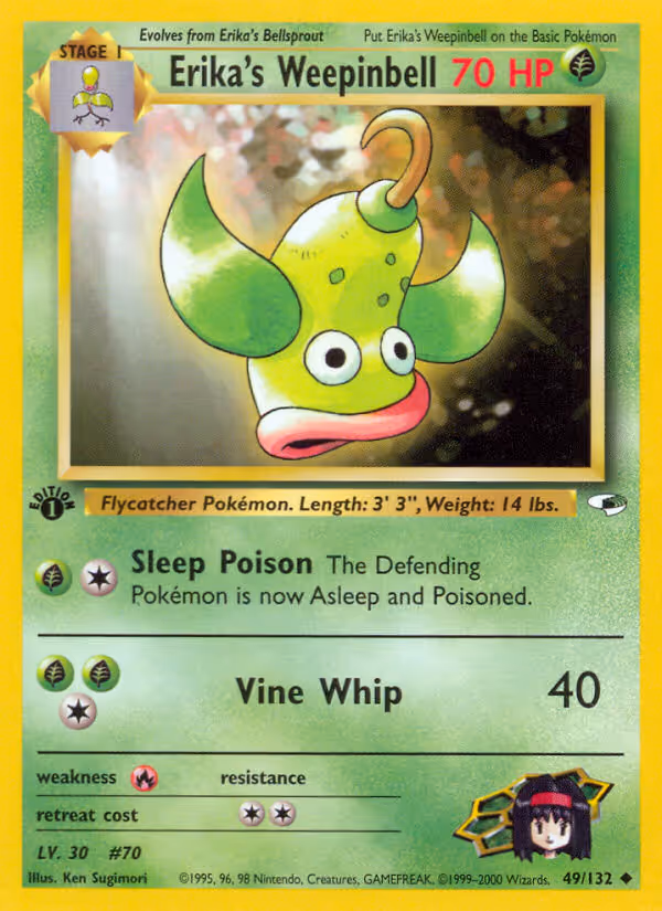 Erika's Weepinbell 49/132 Pokemon card