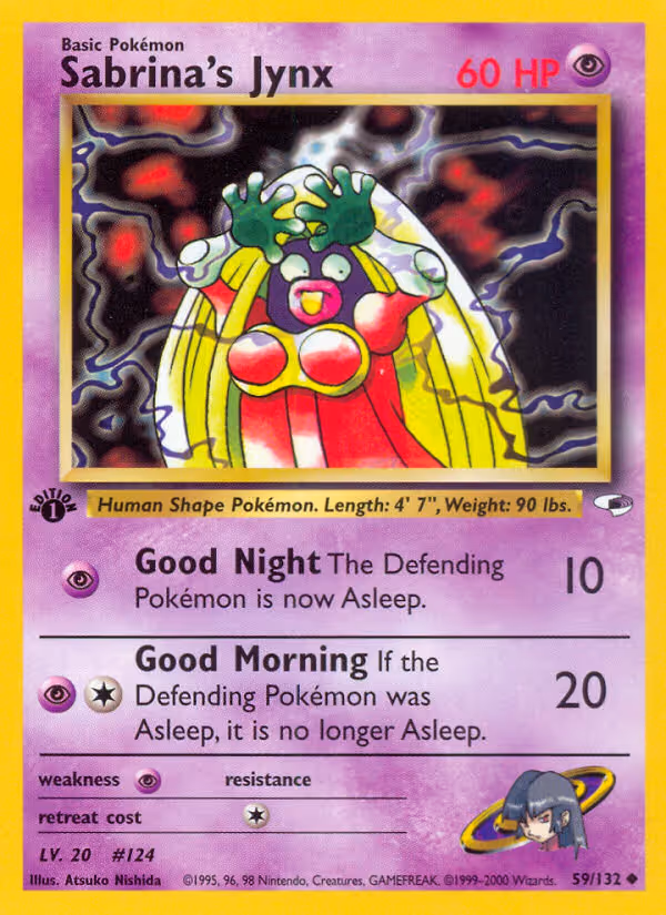 Sabrina's Jynx 59/132 Pokemon card
