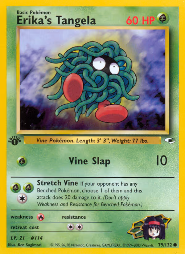 Erika's Tangela 79/132 Pokemon card