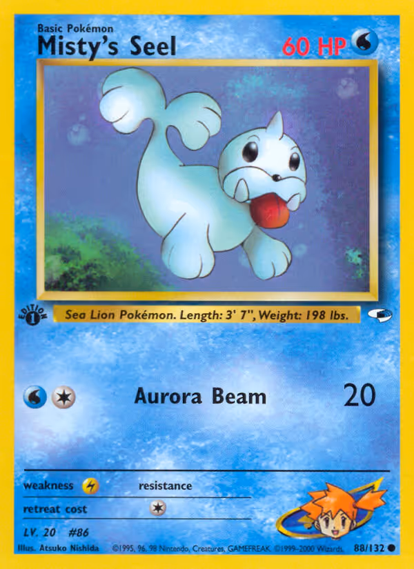 Misty's Seel 88/132 Pokemon card