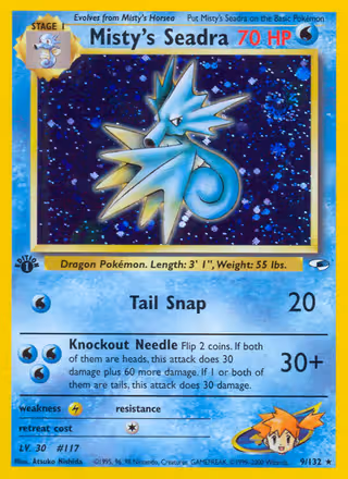 Misty's Seadra 9/132 Pokemon card