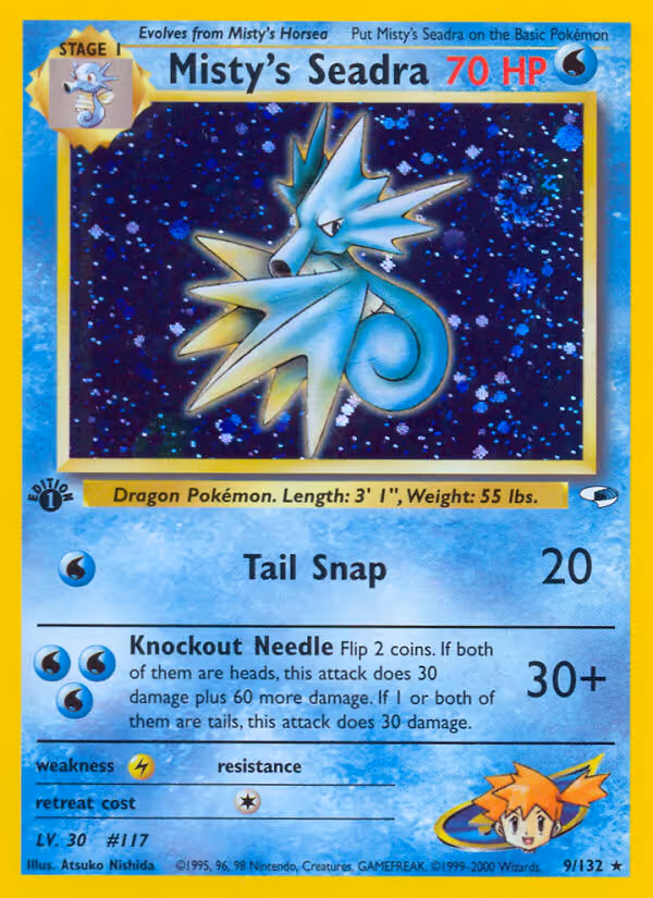 Misty's Seadra 9/132 Pokemon card