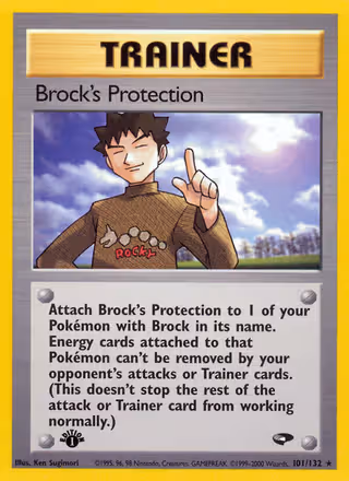Brock's Protection 101/132 Pokemon card