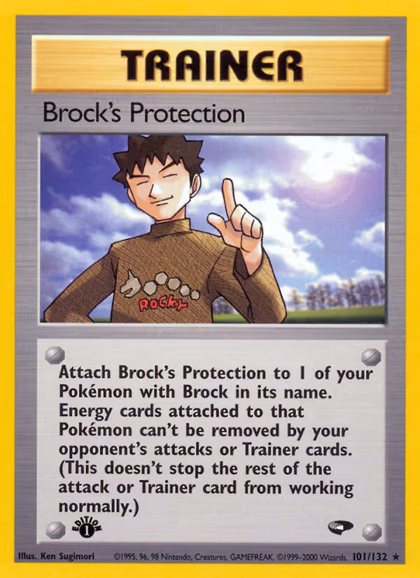 Brock's Protection 101/132 Pokemon card