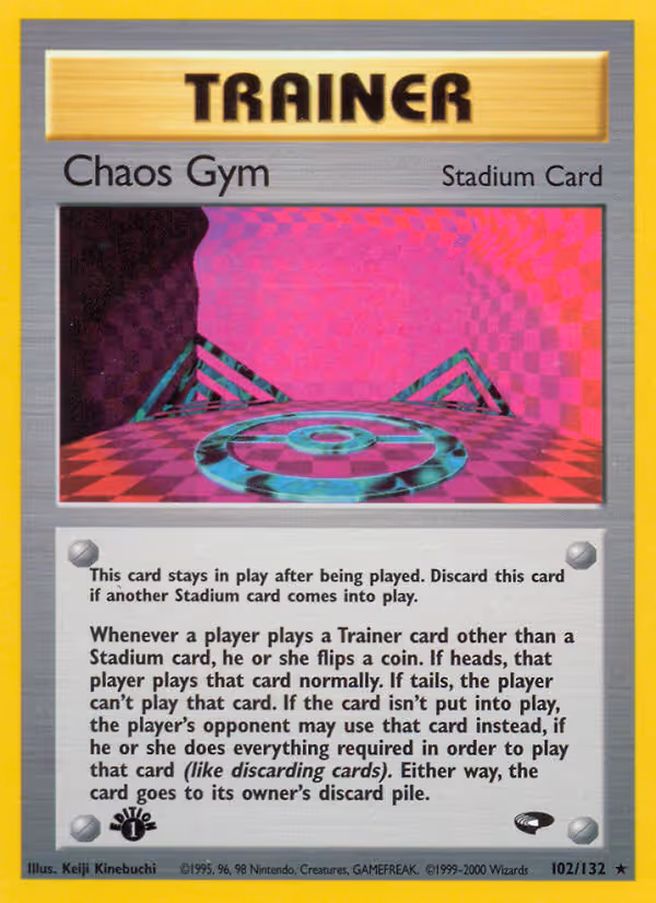 Chaos Gym 102/132 Pokemon card