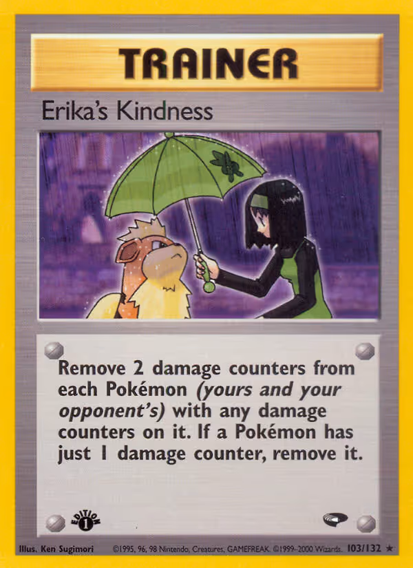Erika's Kindness 103/132 Pokemon card