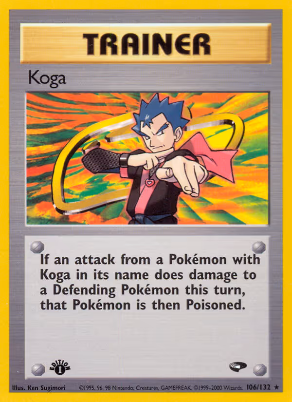 Koga 106/132 Pokemon card