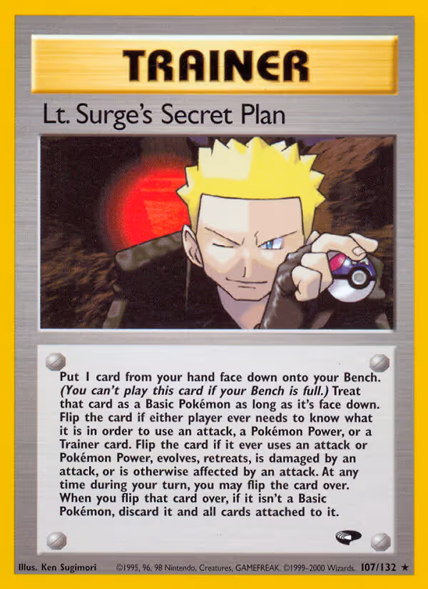 Lt. Surge's Secret Plan 107/132 Pokemon card