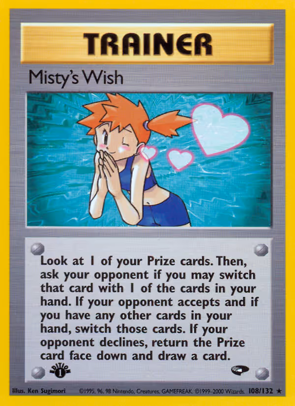 Misty's Wish 108/132 Pokemon card