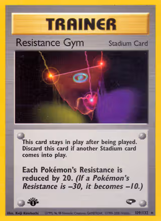 Resistance Gym 109/132 Pokemon card