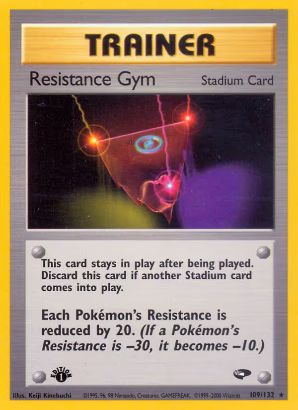 Resistance Gym 109/132 Pokemon card