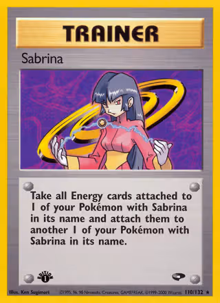 Sabrina 110/132 Pokemon card