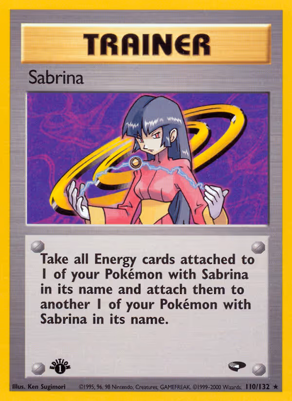 Sabrina 110/132 Pokemon card