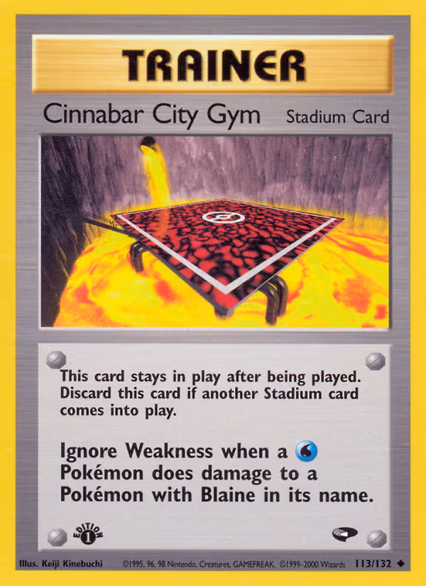 Cinnabar City Gym 113/132 Pokemon card