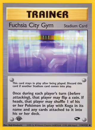 Fuchsia City Gym 114/132 Pokemon card