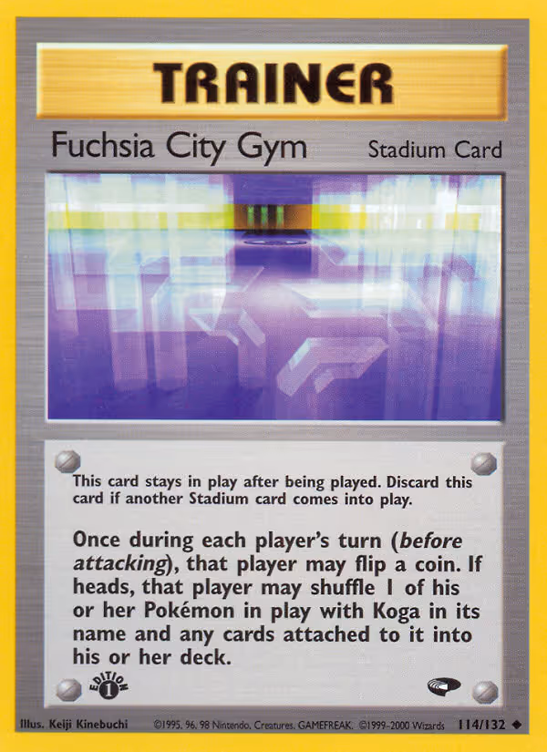 Fuchsia City Gym 114/132 Pokemon card