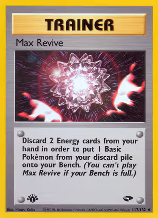 Max Revive 117/132 Pokemon card