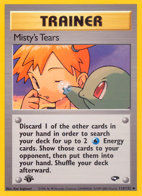 Misty's Tears 118/132 Pokemon card