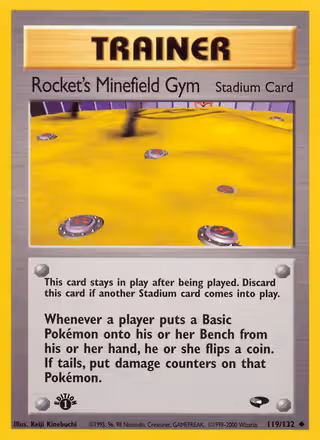 Rocket's Minefield Gym 119/132 Pokemon card