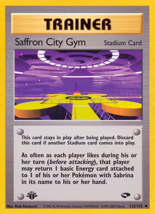 Saffron City Gym 122/132 Pokemon card