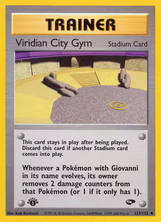 Viridian City Gym 123/132 Pokemon card
