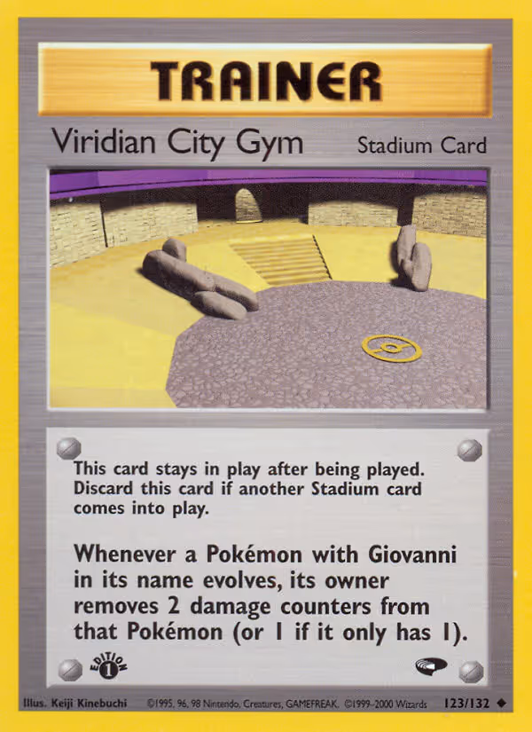 Viridian City Gym 123/132 Pokemon card