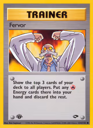 Fervor 124/132 Pokemon card