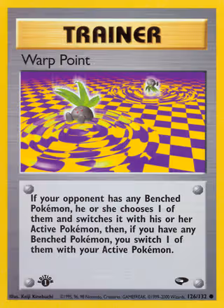 Warp Point 126/132 Pokemon card