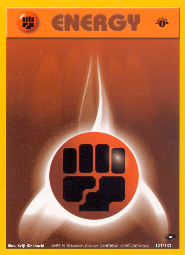 Fighting Energy 127/132 Pokemon card