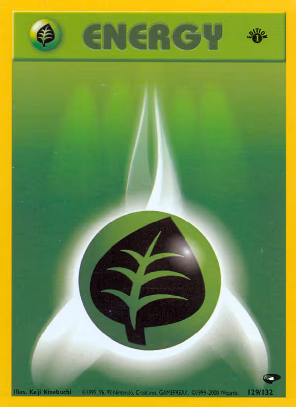 Grass Energy 129/132 Pokemon card