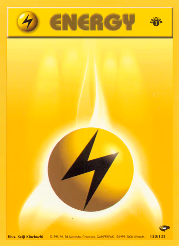 Lightning Energy 130/132 Pokemon card