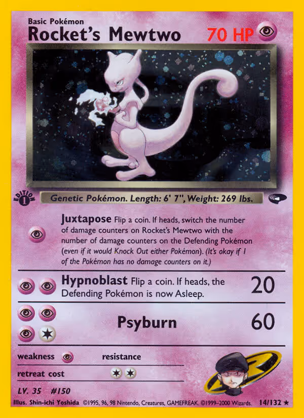 Rocket's Mewtwo 14/132 Pokemon card