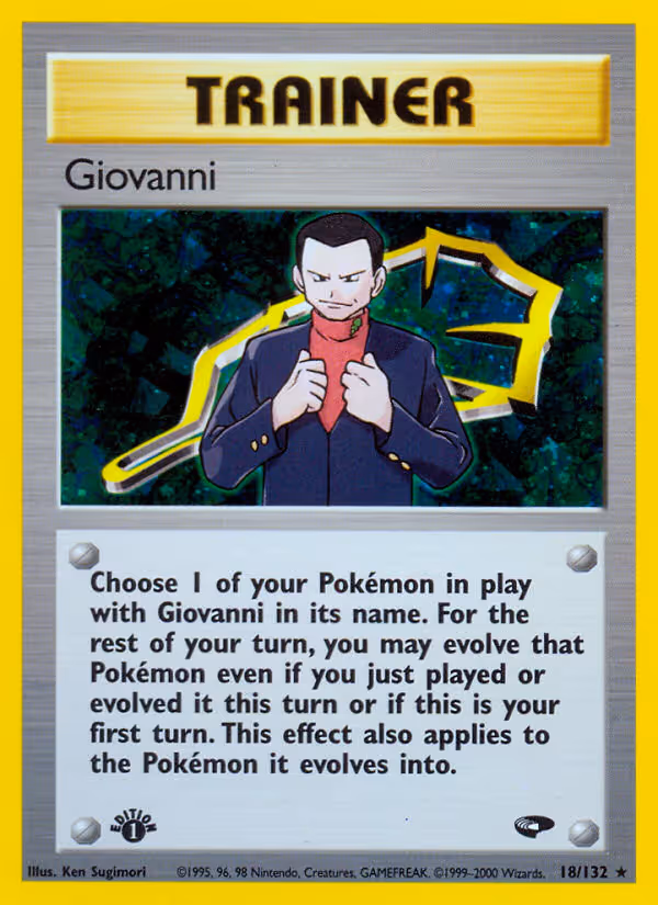Giovanni 18/132 Pokemon card