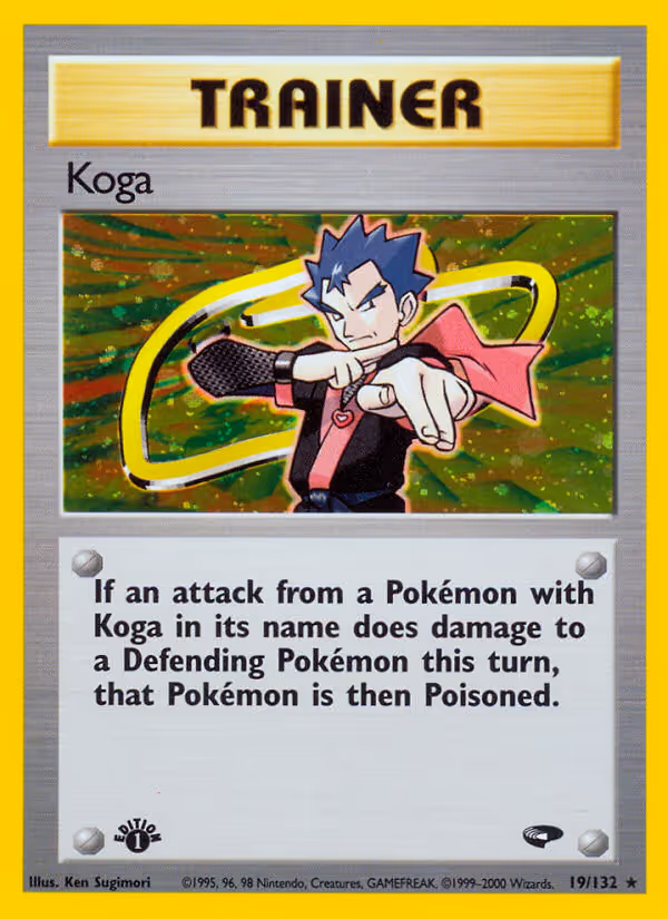 Koga 19/132 Pokemon card
