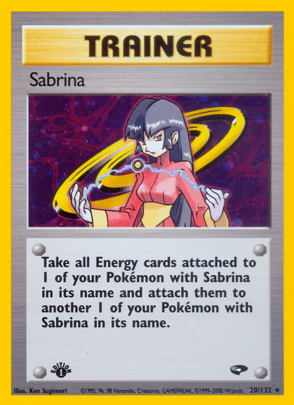 Sabrina 20/132 Pokemon card