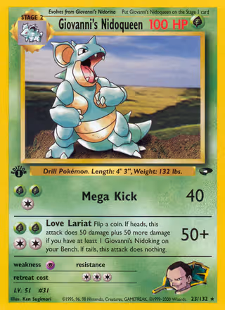 Giovanni's Nidoqueen 23/132 Pokemon card