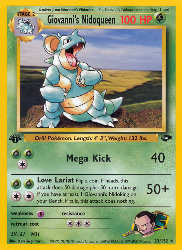 Giovanni's Nidoqueen 23/132 Pokemon card