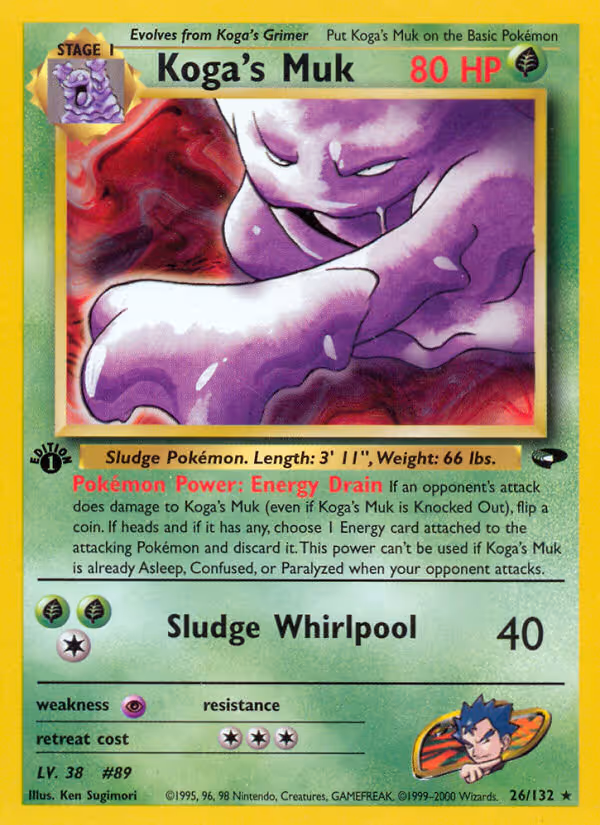Koga's Muk 26/132 Pokemon card