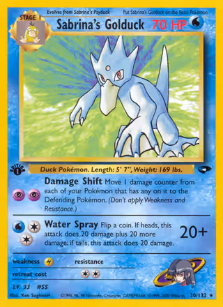 Sabrina's Golduck 30/132 Pokemon card