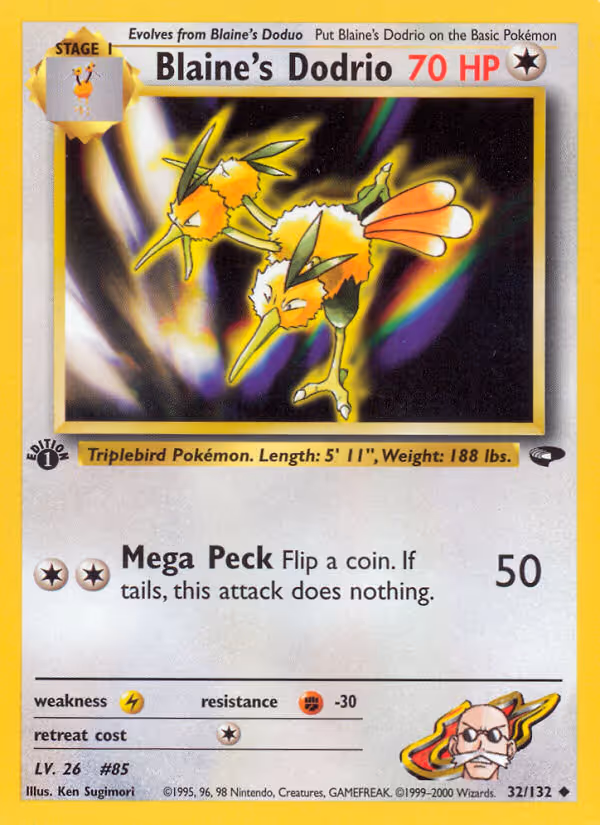 Blaine's Dodrio 32/132 Pokemon card