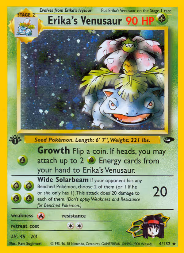 Erika's Venusaur 4/132 Pokemon card