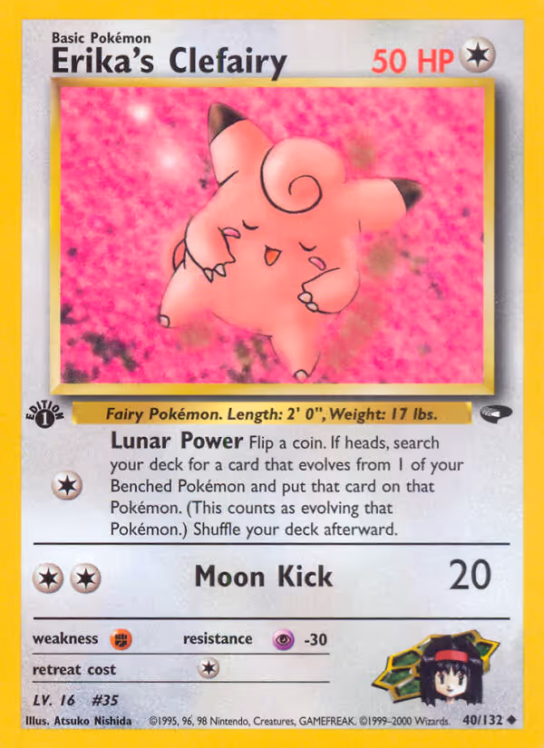 Erika's Clefairy 40/132 Pokemon card