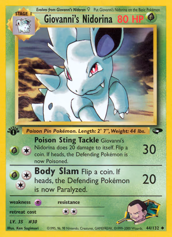 Giovanni's Nidorina 44/132 Pokemon card