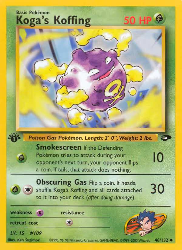 Koga's Koffing 48/132 Pokemon card