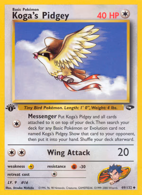 Koga's Pidgey 49/132 Pokemon card