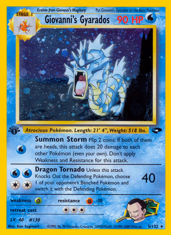 Giovanni's Gyarados 5/132 Pokemon card