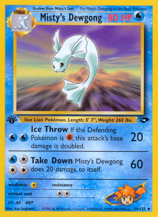Misty's Dewgong 54/132 Pokemon card