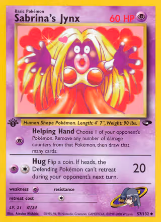 Sabrina's Jynx 57/132 Pokemon card