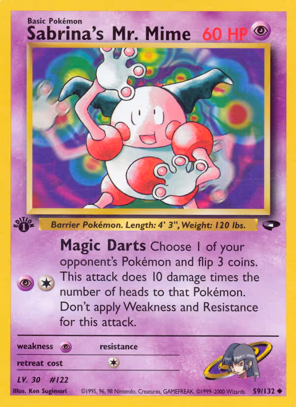 Sabrina's Mr. Mime 59/132 Pokemon card
