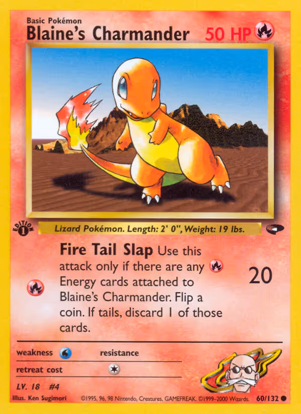 Blaine's Charmander 60/132 Pokemon card